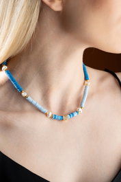 Heliophilia Silver Collar con Colgante de Mariposa y Piedra KL-0864 Multicolor